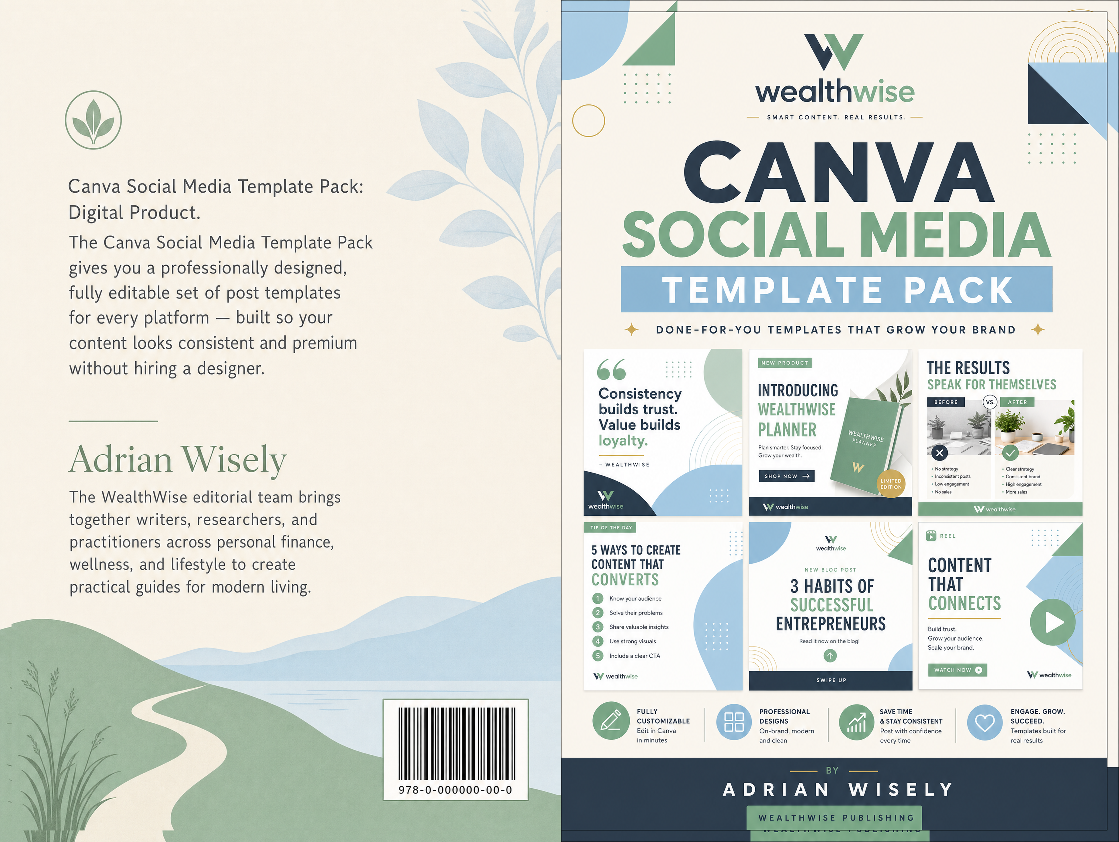 Canva Social Media Template Pack Full Wrap
