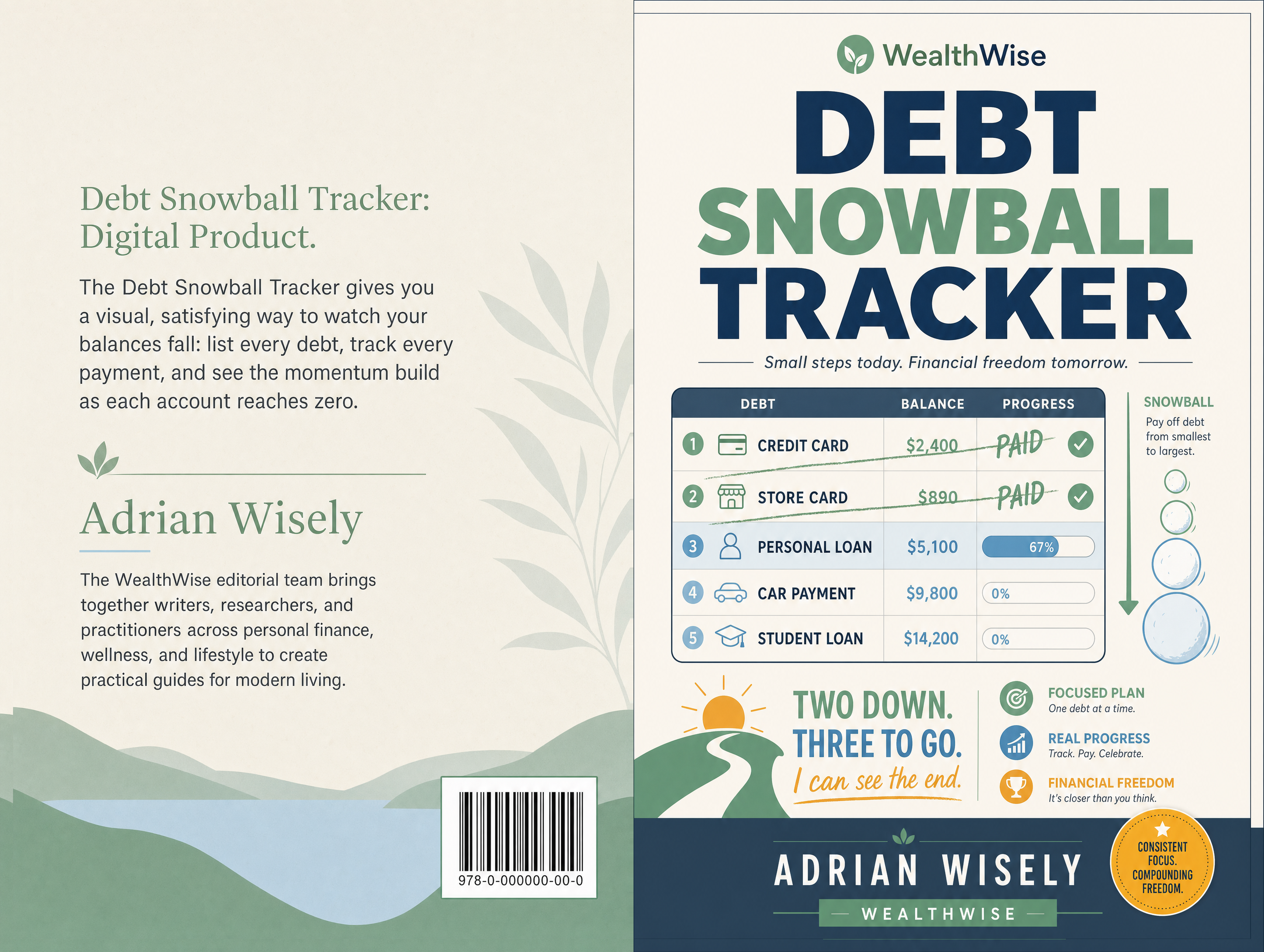 Debt Snowball Tracker Full Wrap