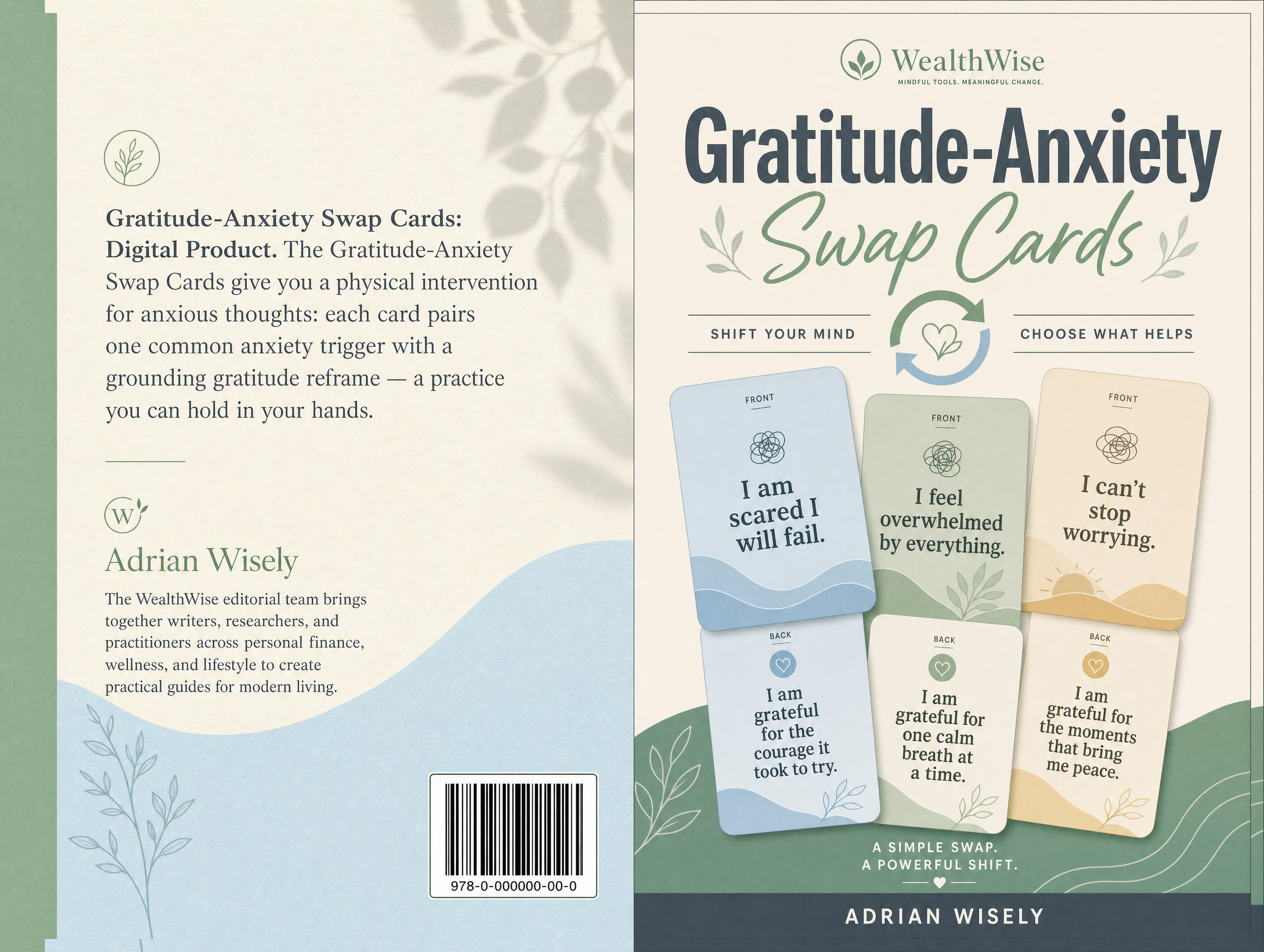 Gratitude-Anxiety Swap Cards Full Wrap