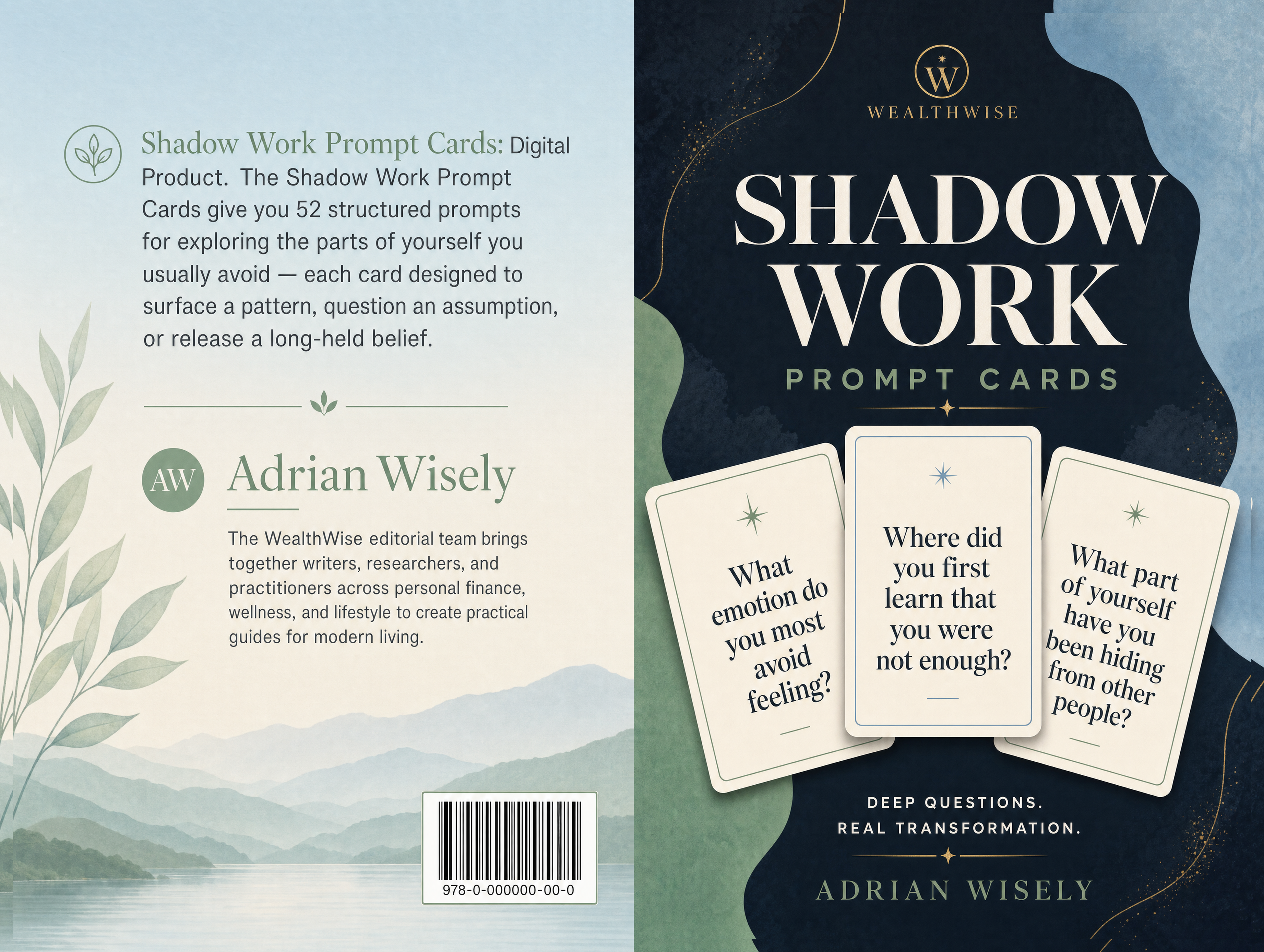 Shadow Work Prompt Cards Full Wrap