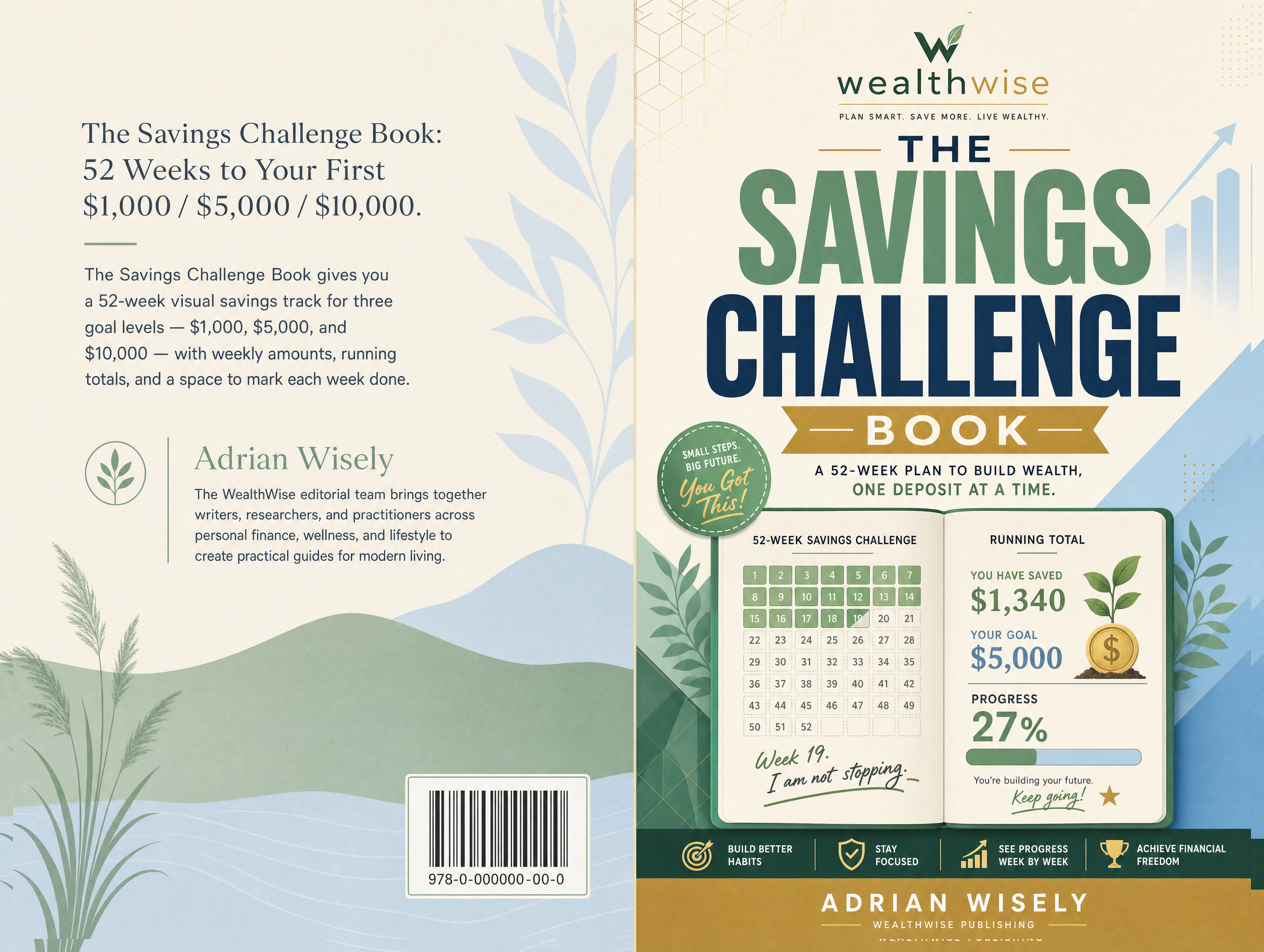 The Savings Challenge Book Full Wrap