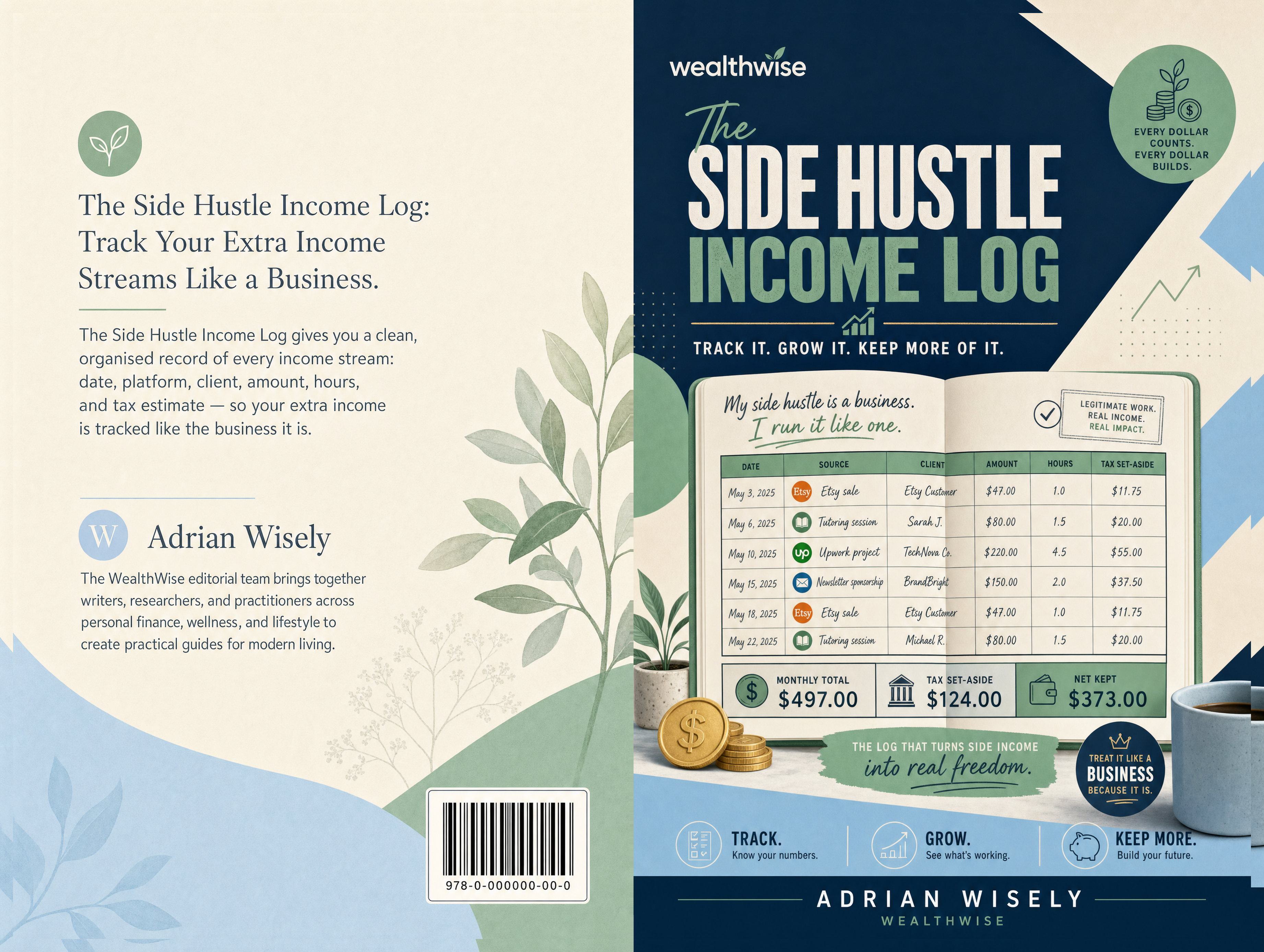 The Side Hustle Income Log Full Wrap