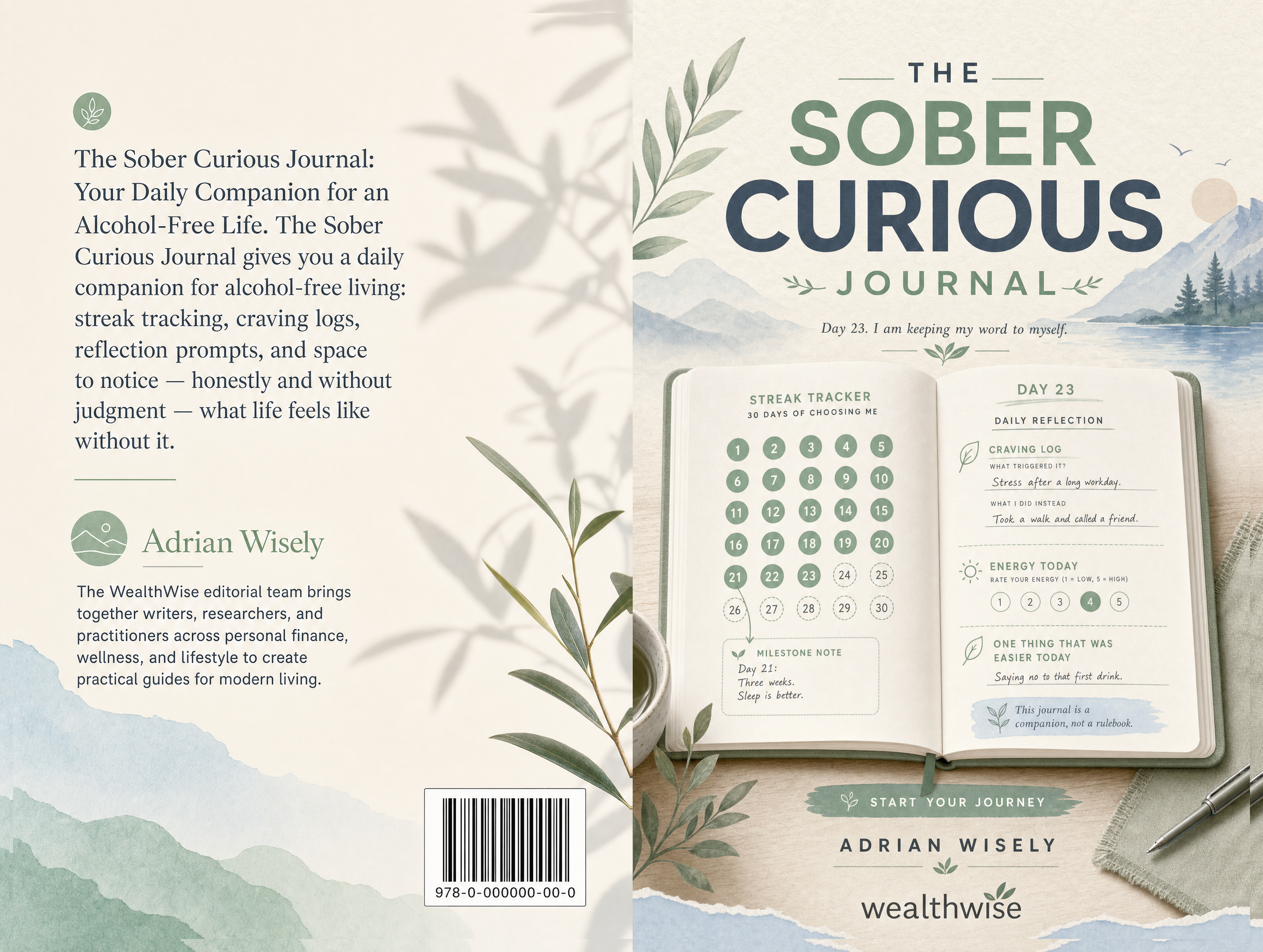 The Sober Curious Journal Full Wrap